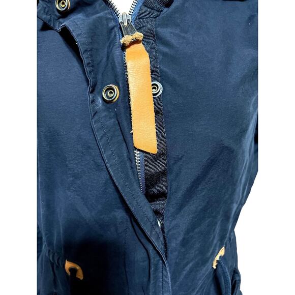 Penfield Blue Woman's Hazelton Long Lightweight Zip/Snap Jacket Size Small - Picture 2 of 6